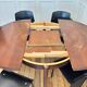 Round dining table Lubke in rosewood from the 1960s.