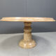 Vintage round Italian marble coffee table, 1960s