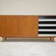 Black and white U 460 sideboard by Jiri Jiroutek for Interier Praha 1960