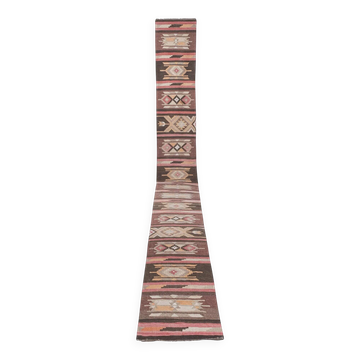 Tapis de couloir turc vintage