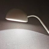 White metal desk lamp Vrieland 80s