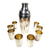 Cocktail shaker Undulations Christofle Gallia 1935 by Luc Lanel