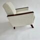 Cube armchair in wool buckle