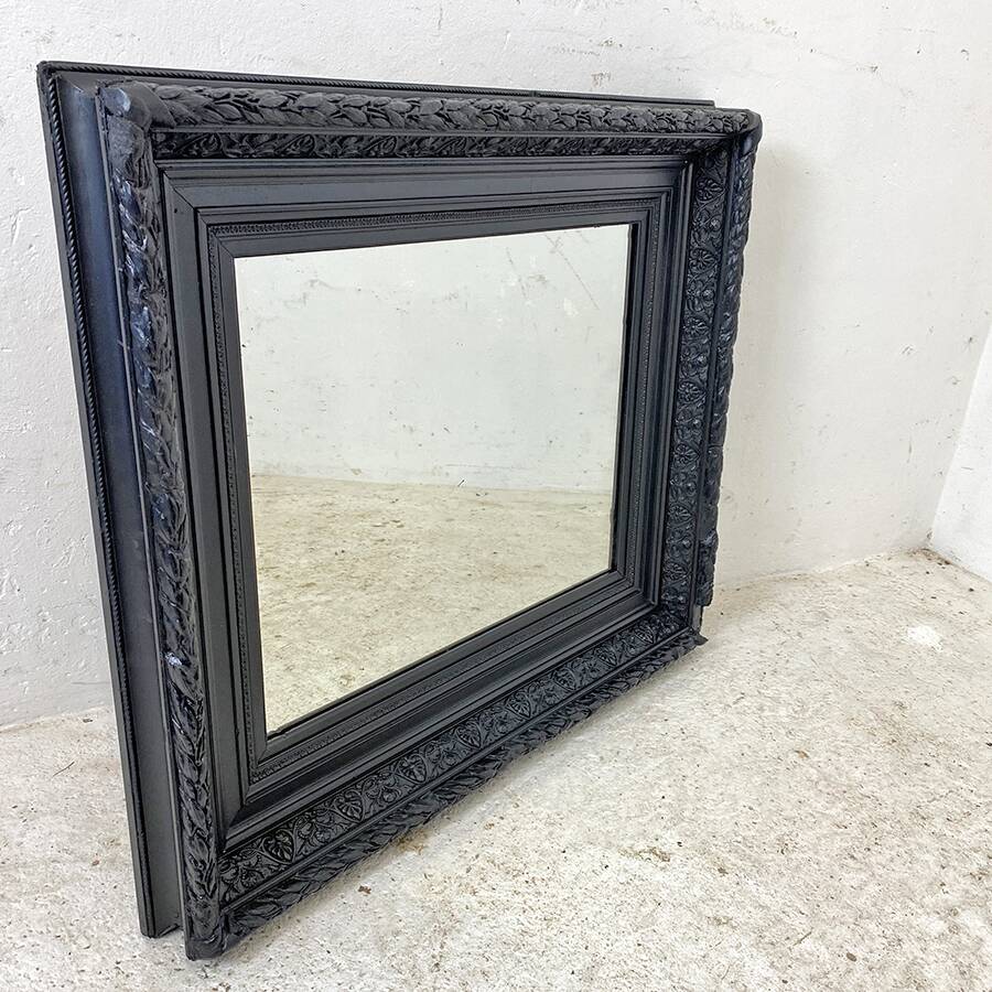 Black Louis XVI style mirror