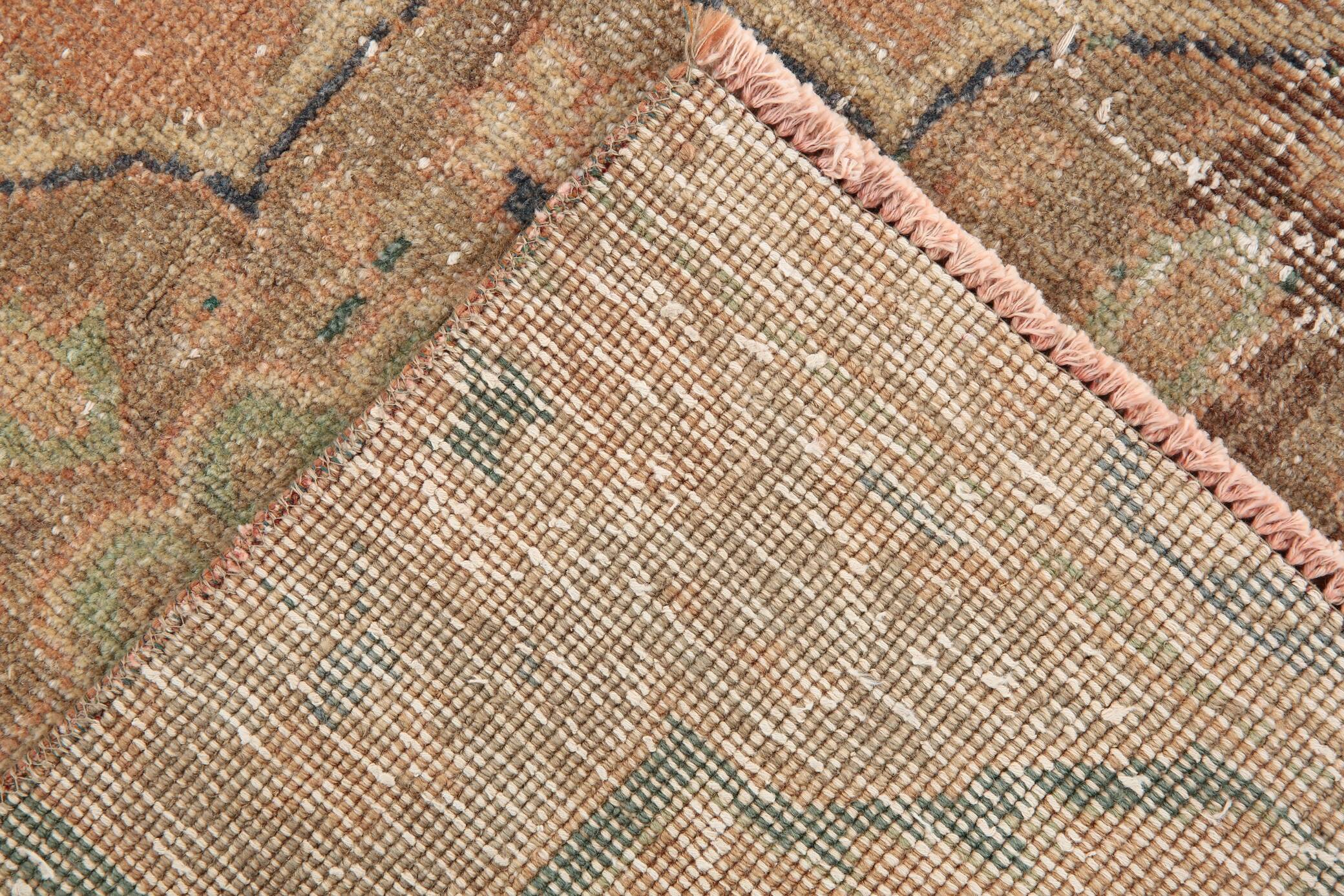 3x12 Soft Wool Pale Red Turkish Vintage Runner Rug