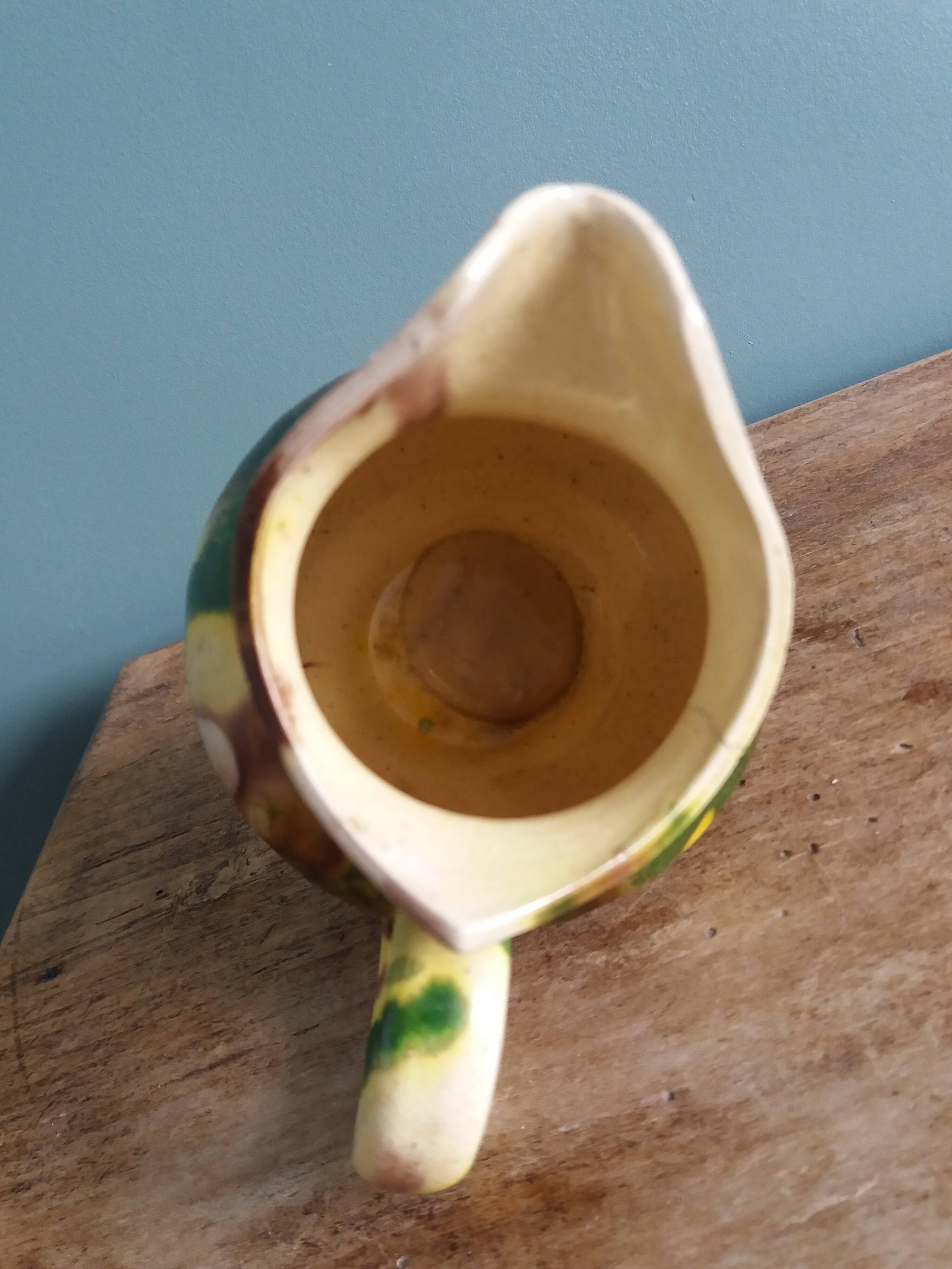 Handcrafted ceramic milk jug