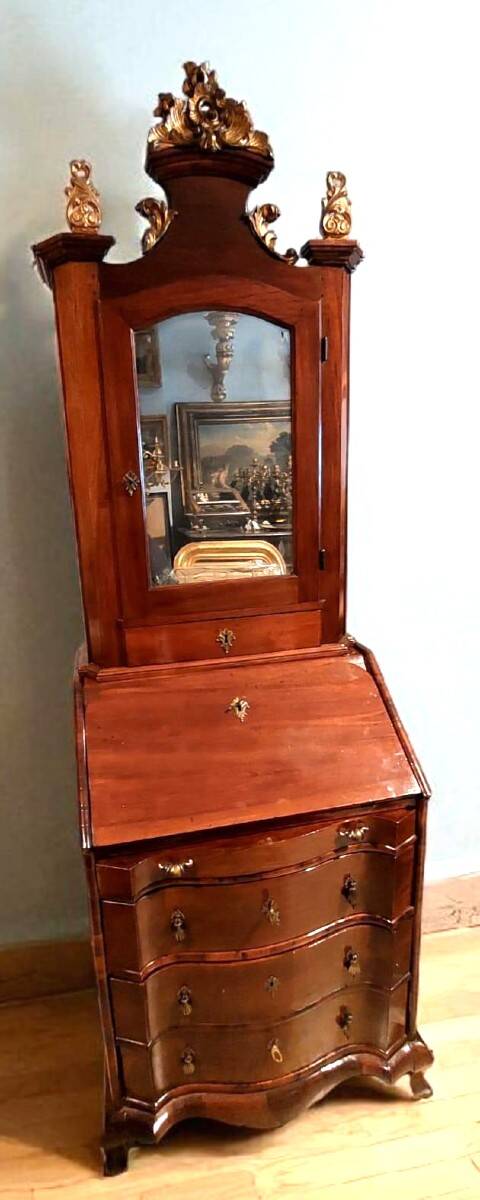 Small 18th century walnut trumeau L.72 CM