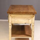 Table de cuisine industrielle en fer des années 1950, Tchécoslovaquie