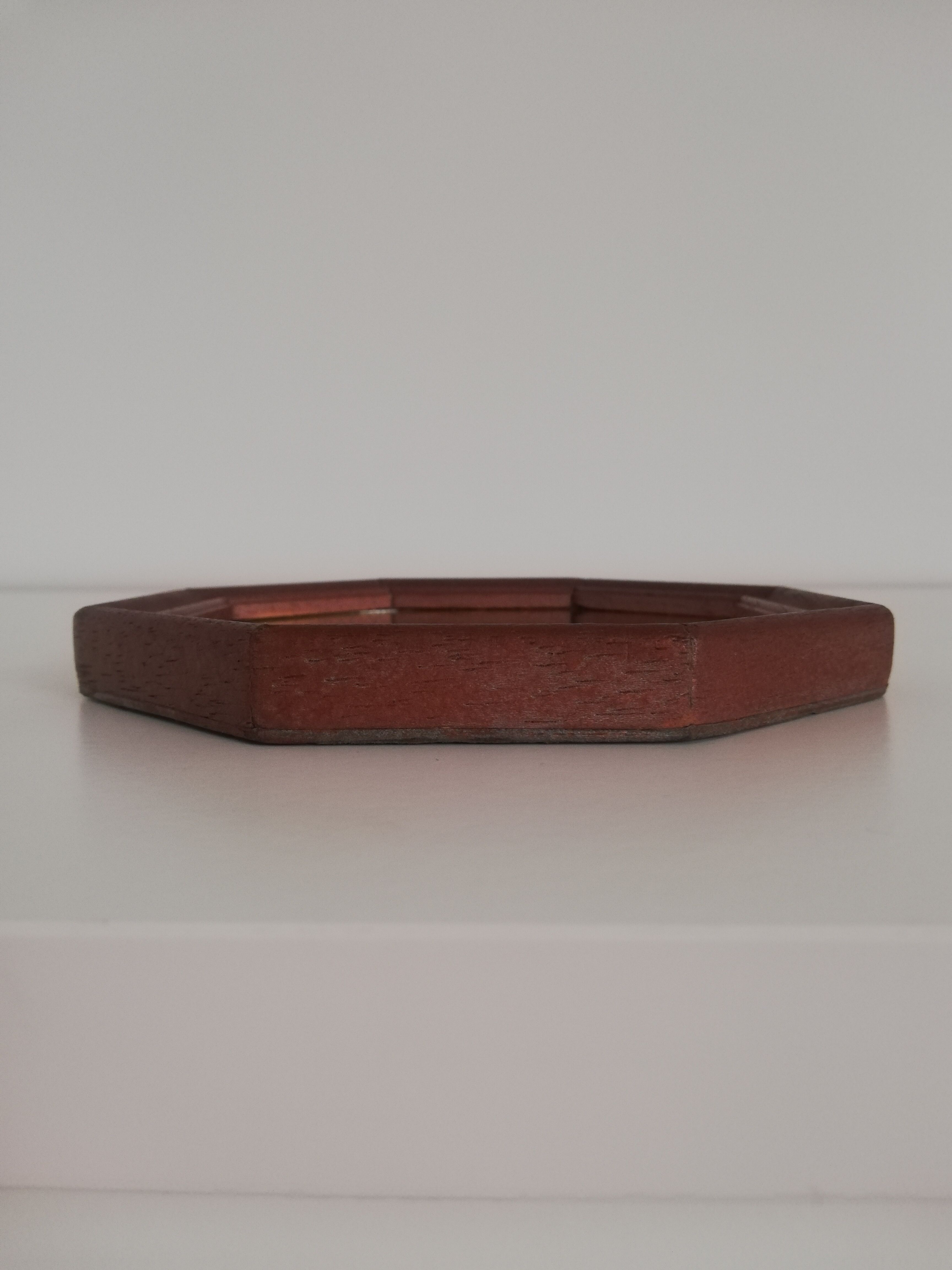 Vintage octagonal mirror