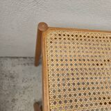 Set of 3 vintage cane nesting coffee tables