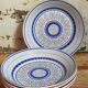 Five vintage MBFA PORNIC ceramic soup plates Daphné service