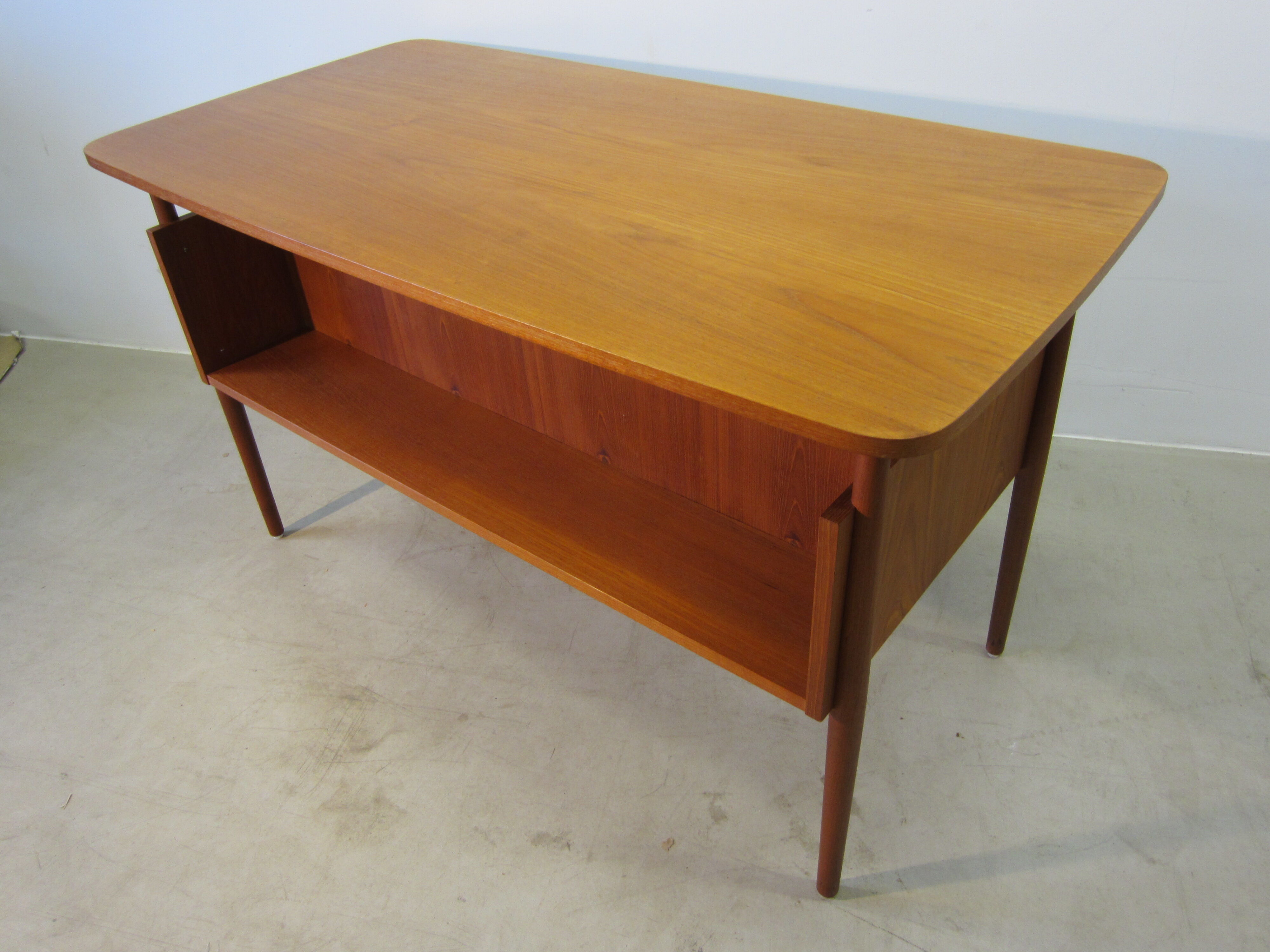 Scandinavian teak desk by Gunnar Nielsen Tibergaard, Denmark