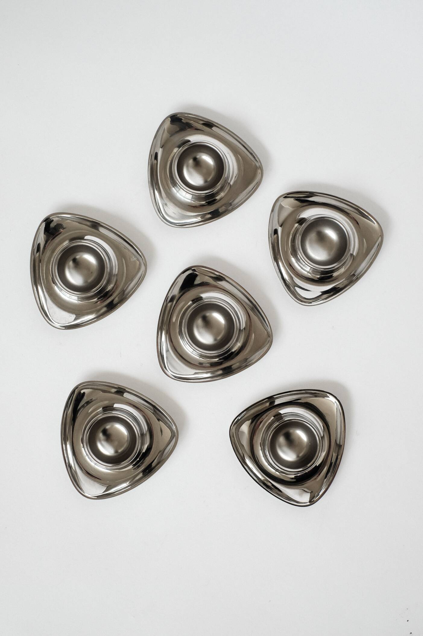 Set of 6 egg cups Carlo Mazzeri & Anselmo