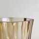 Small translucent pink twisted glass vase