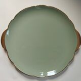 Villeroy & Boch celadon and gold pie dish