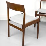 Chaises de Salle à Manger en Teck par Johannes Nørgaard, Danemark, Set de 4, 1960s