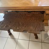 Africanist carved wooden table