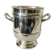 Silver metal ice bucket from Christofle House