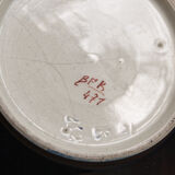 Pot cover in faience Boch Frêres Keramis