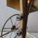 Brass and glass dessert