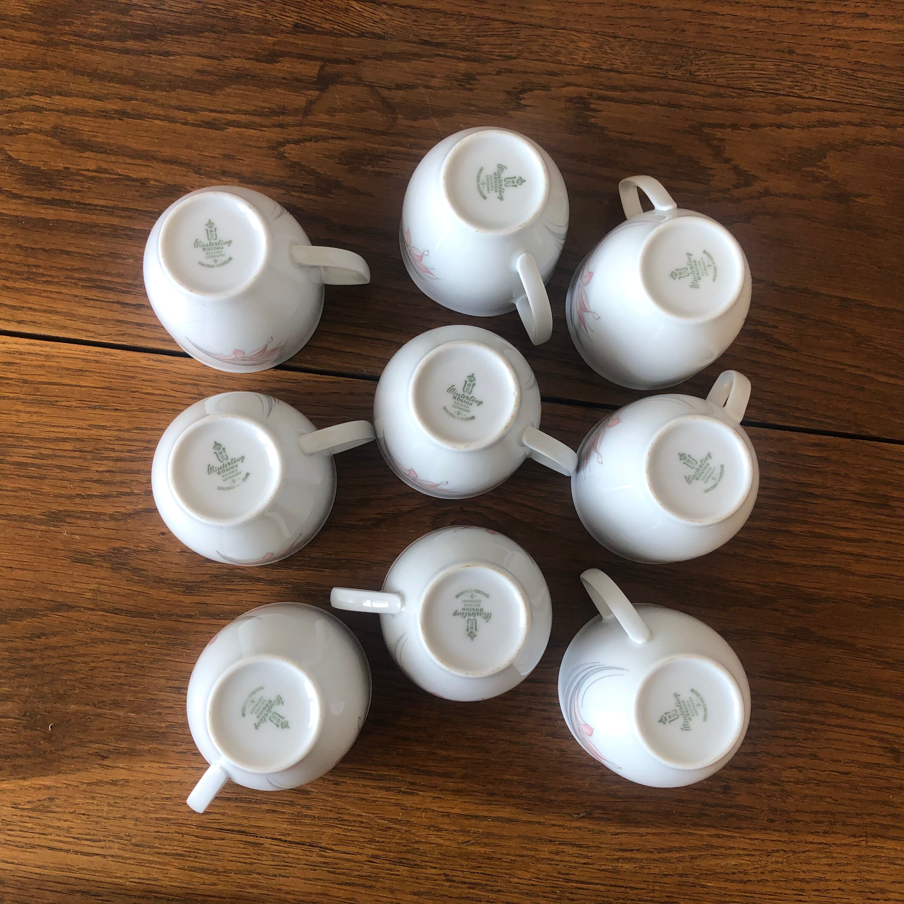 Pastel porcelain coffee service