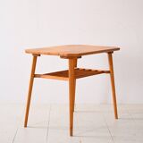 Decorative birch coffee table with magazine rack