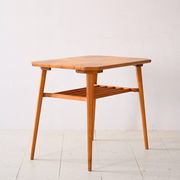 Decorative birch coffee table with magazine rack