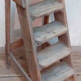 Old stepladder h89cm decorative artisan workshop