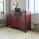 Red lacquered enfilade 1970 160cm