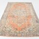 Apricot Tones Pastel Handwoven Turkish Vintage Carpet Rug, 177x273 Cm