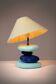 France pebble table lamp by François Chatain, 1980s