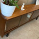 Mini vintage sideboard in vintage wood (removable windows)
