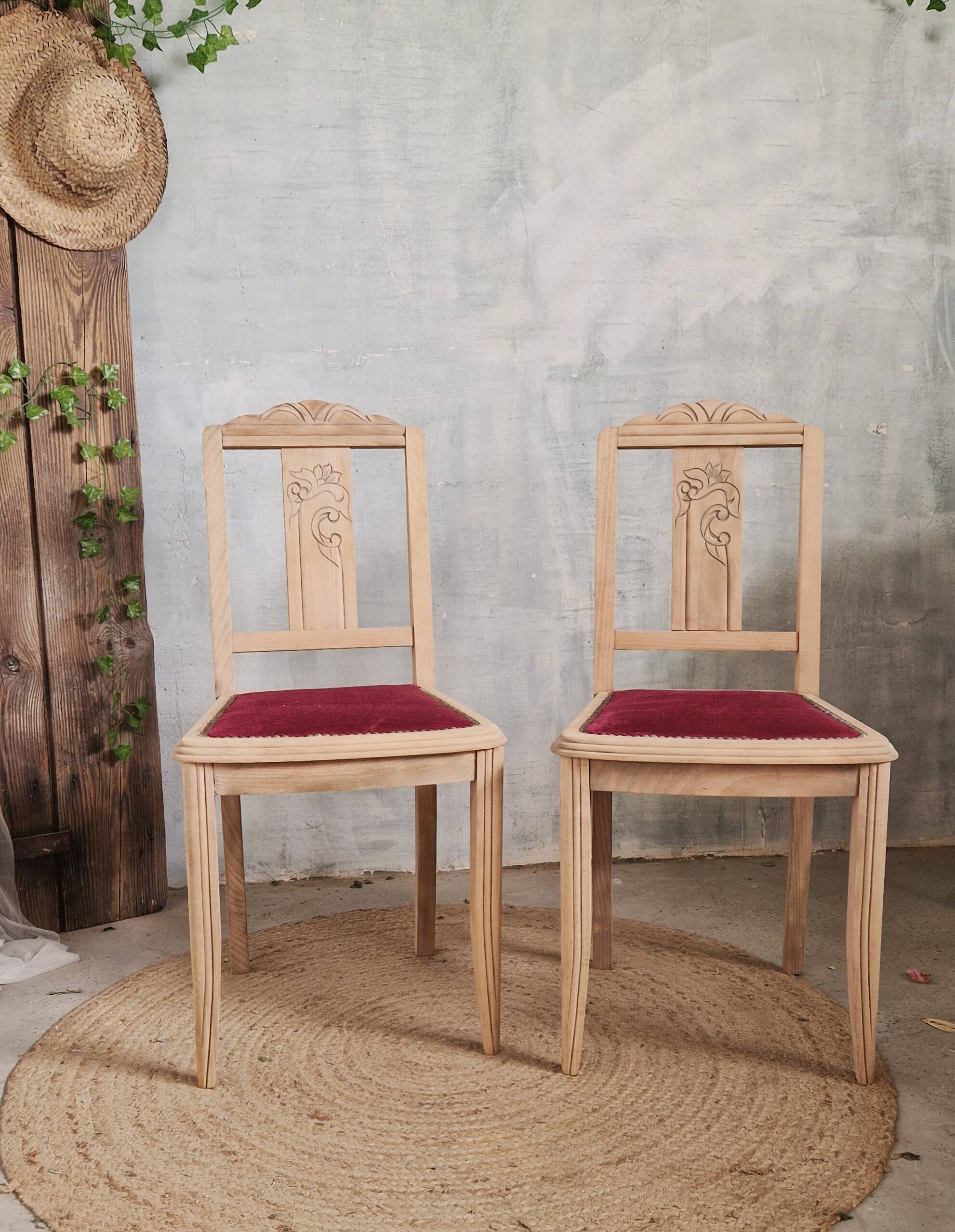 Joli duo de chaises art déco
