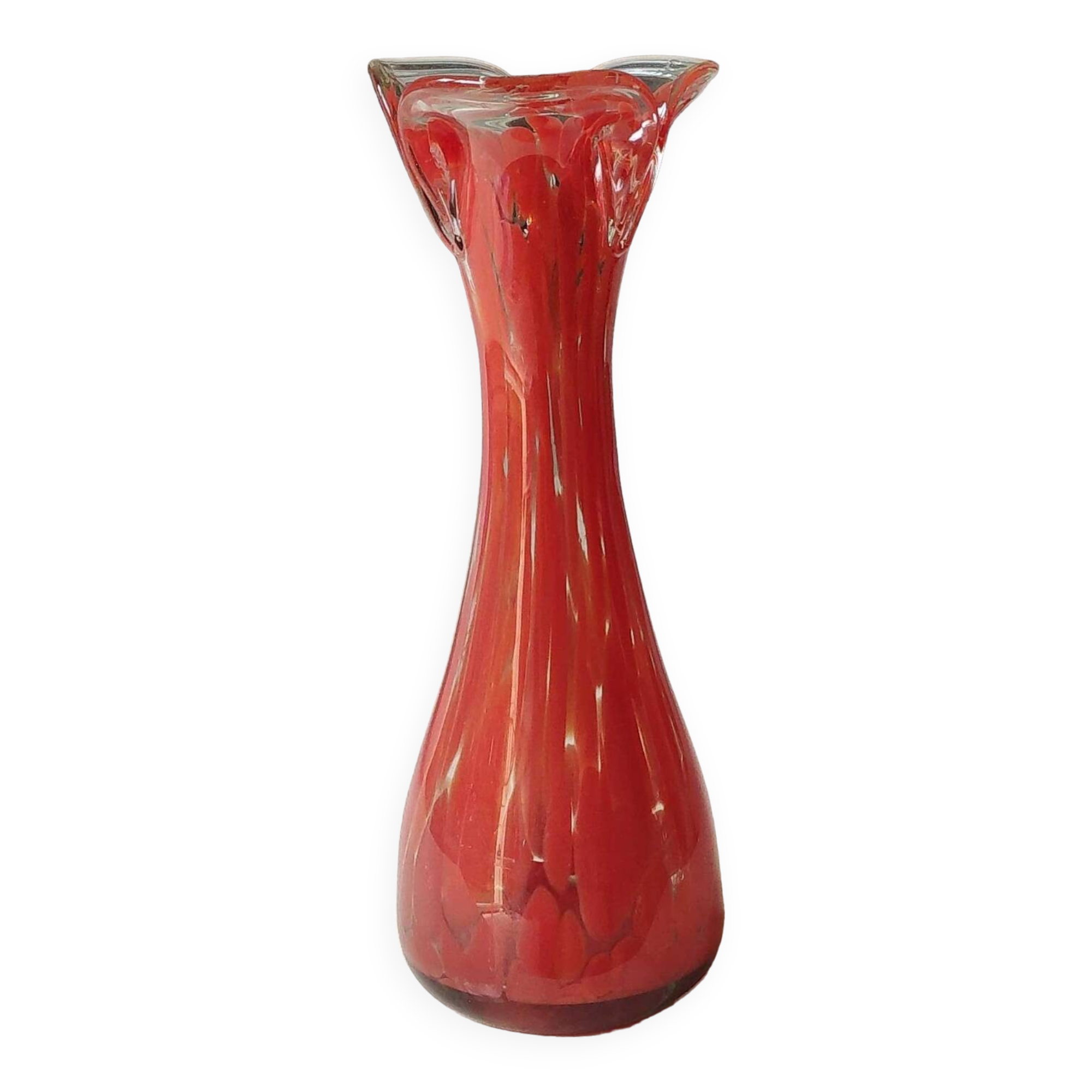 Murano style floral vase