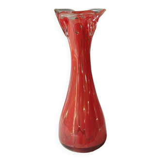 Murano style floral vase