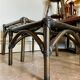 2 coffee tables, rattan sofa tips and smoked glass
