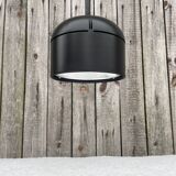 Black pendant lamp designed by Arnold Berges for Staff Leuchten, 1970.