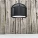 Black pendant lamp designed by Arnold Berges for Staff Leuchten, 1970.