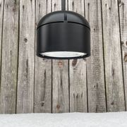 Suspension noire conçue par Arnold Berges pour Staff Leuchten, 1970.