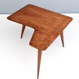 Irregular Shaped Cherrywood Veneer Coffee Table Attr. to Gio Ponti, Italy