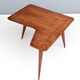 Irregular Shaped Cherrywood Veneer Coffee Table Attr. to Gio Ponti, Italy