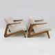 Paire de fauteuils Bouclete italiens de style moderne du milieu du XXe siècle, années 1970