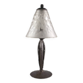 Lampe art deco verre signé muller frères
