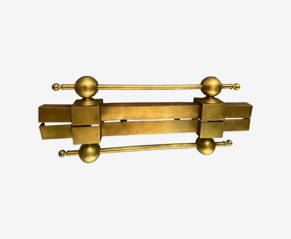 Barre de cheminée en bronze milieu XIXe Louis-Philippe Napoléon III