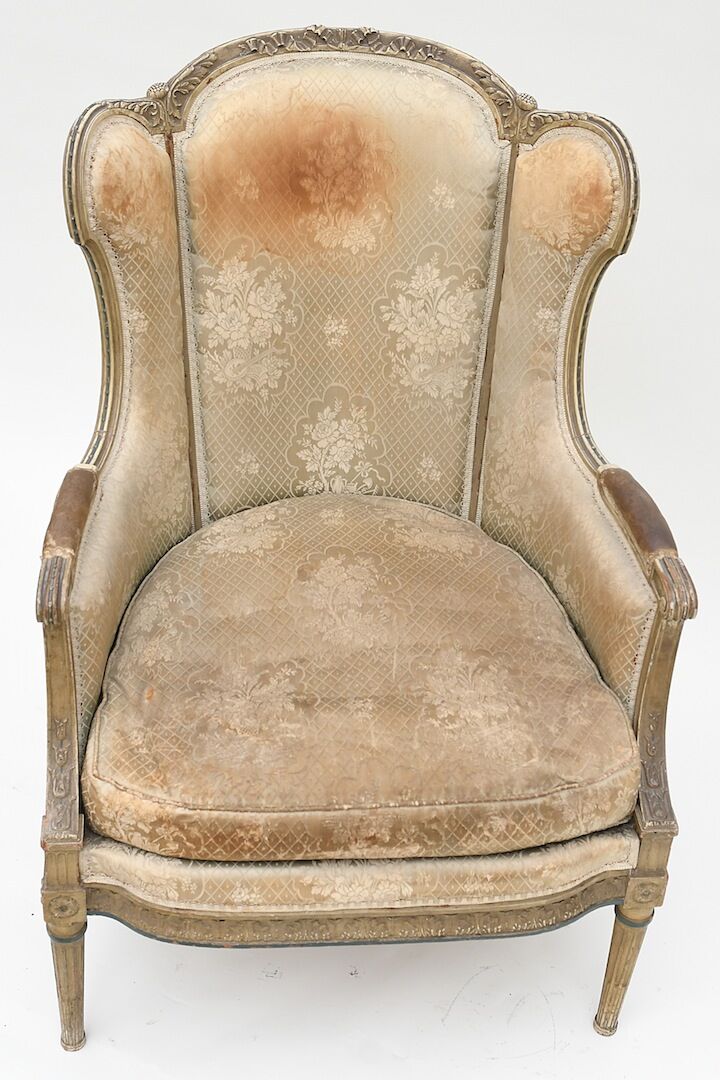 Louis XVI-style bergère chair