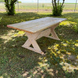Table d’atelier en pin