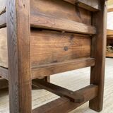 XL central island workbench oak