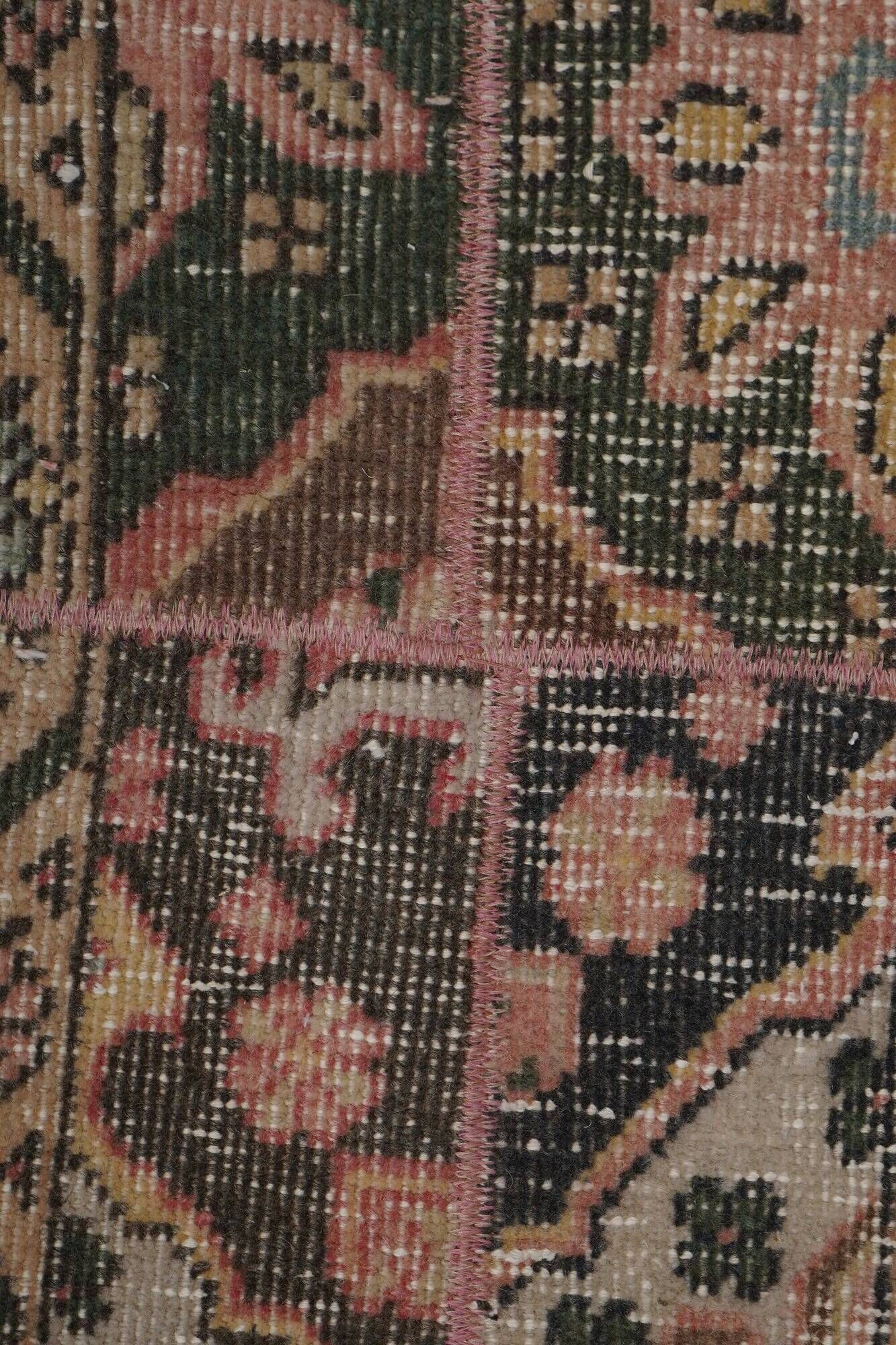 Vintage Turkish hallway rug 54x525 cm