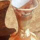 Old vase in real opaline from Italy, painted by hand.