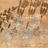 Set of 5 vintage walking glasses